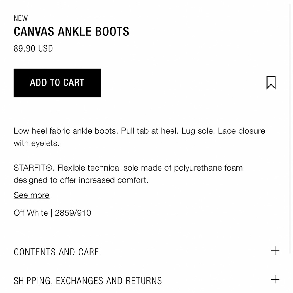 Zara Canvas Boot With Lug Sole - image 5